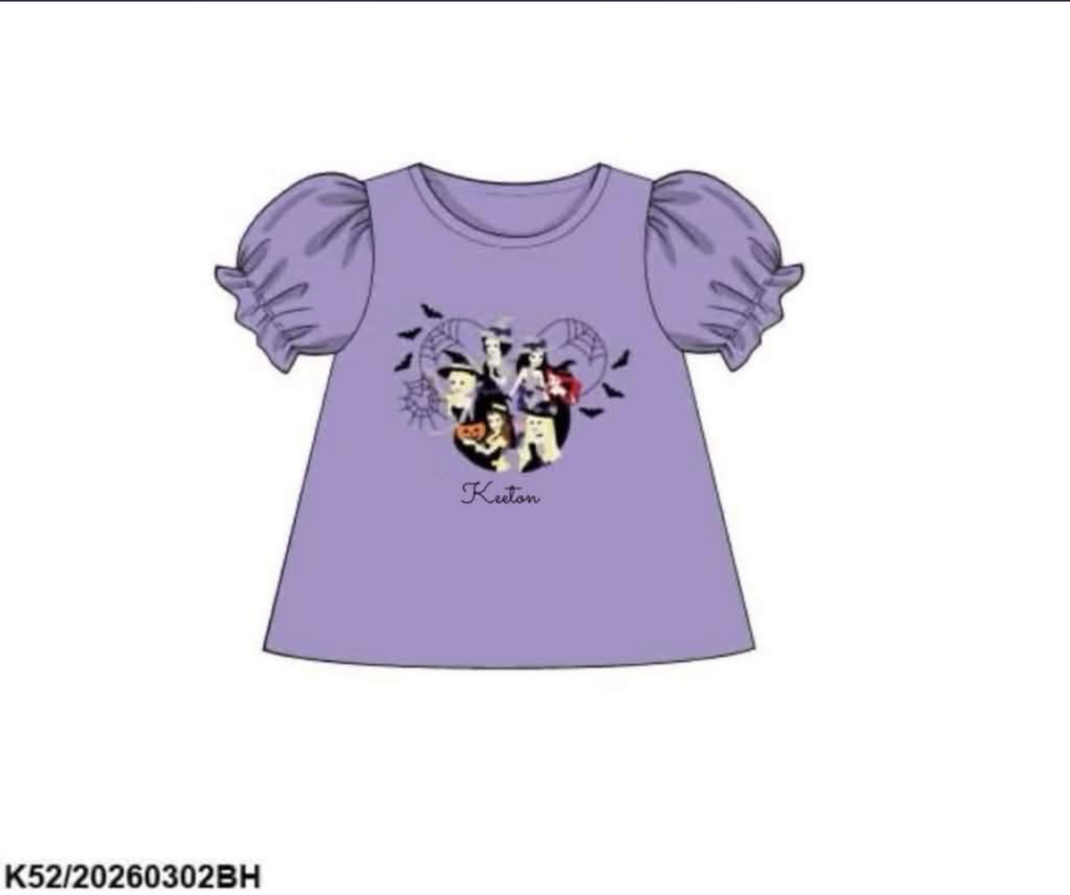 RTS: Halloween Shirt Only- Princess Shirt Only "Keeton"