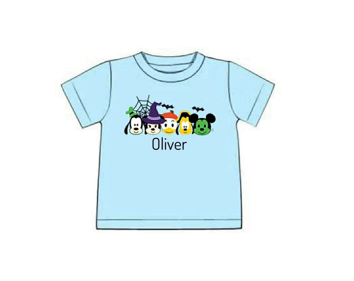 RTS: Halloween Shirt Only- Mouse Friends Boys Shirt "Oliver"