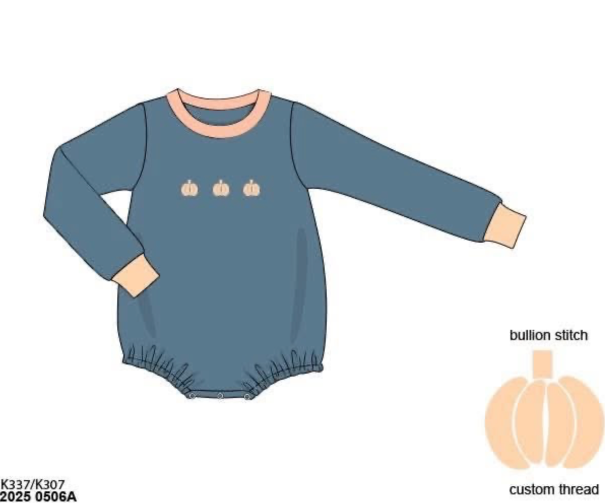 RTS: Bullion Pumpkins- Boys Knit Bubble