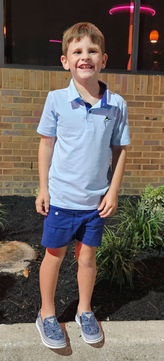 RTS: Sport Fish- Boys Knit Polo
