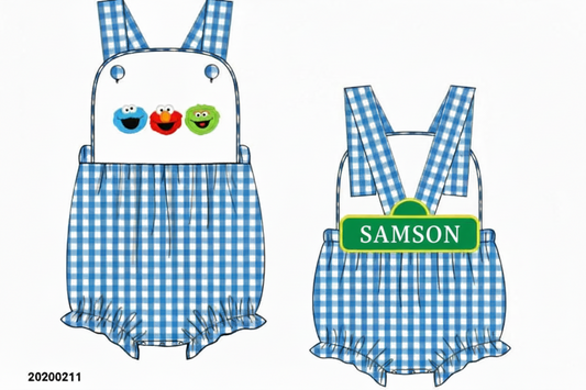 RTS: Girls Street Friends Woven Ruffle Bubble 12m "SAMSON"