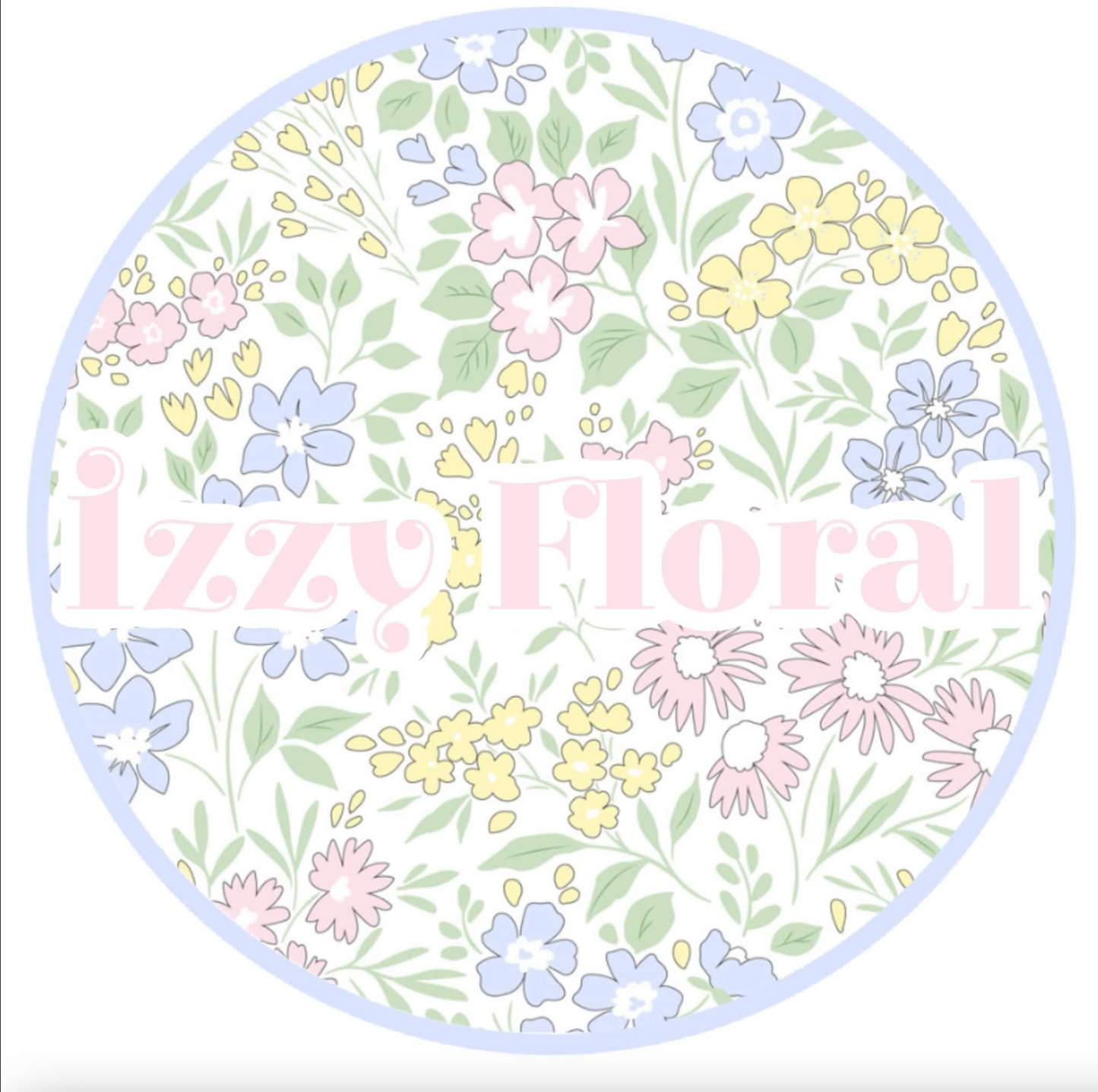 Pre Order 148: Izzy Floral & Blue Gingham- Girls Bloomer Set