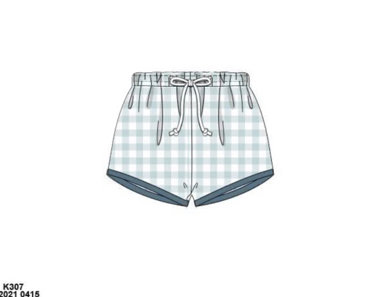 RTS: DEFECT- White Pumpkins- Boys Knit Shorties