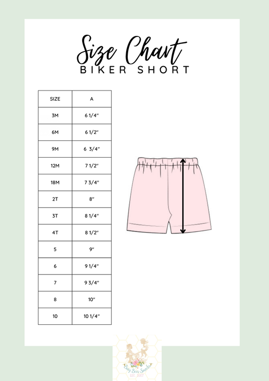 Biker Short Size Chart