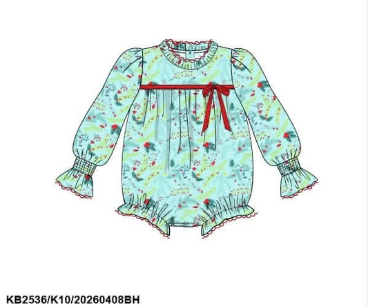 RTS: Mistletoe- Girls Knit Bubble