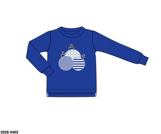 RTS: Chinoiserie Ornaments- Boys Appliqué Shirt