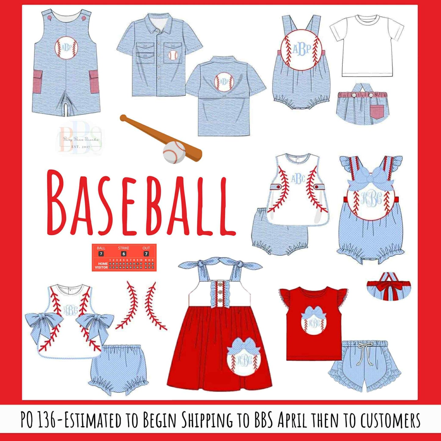 Pre Order 136: Baseball- Boys Woven Shirt