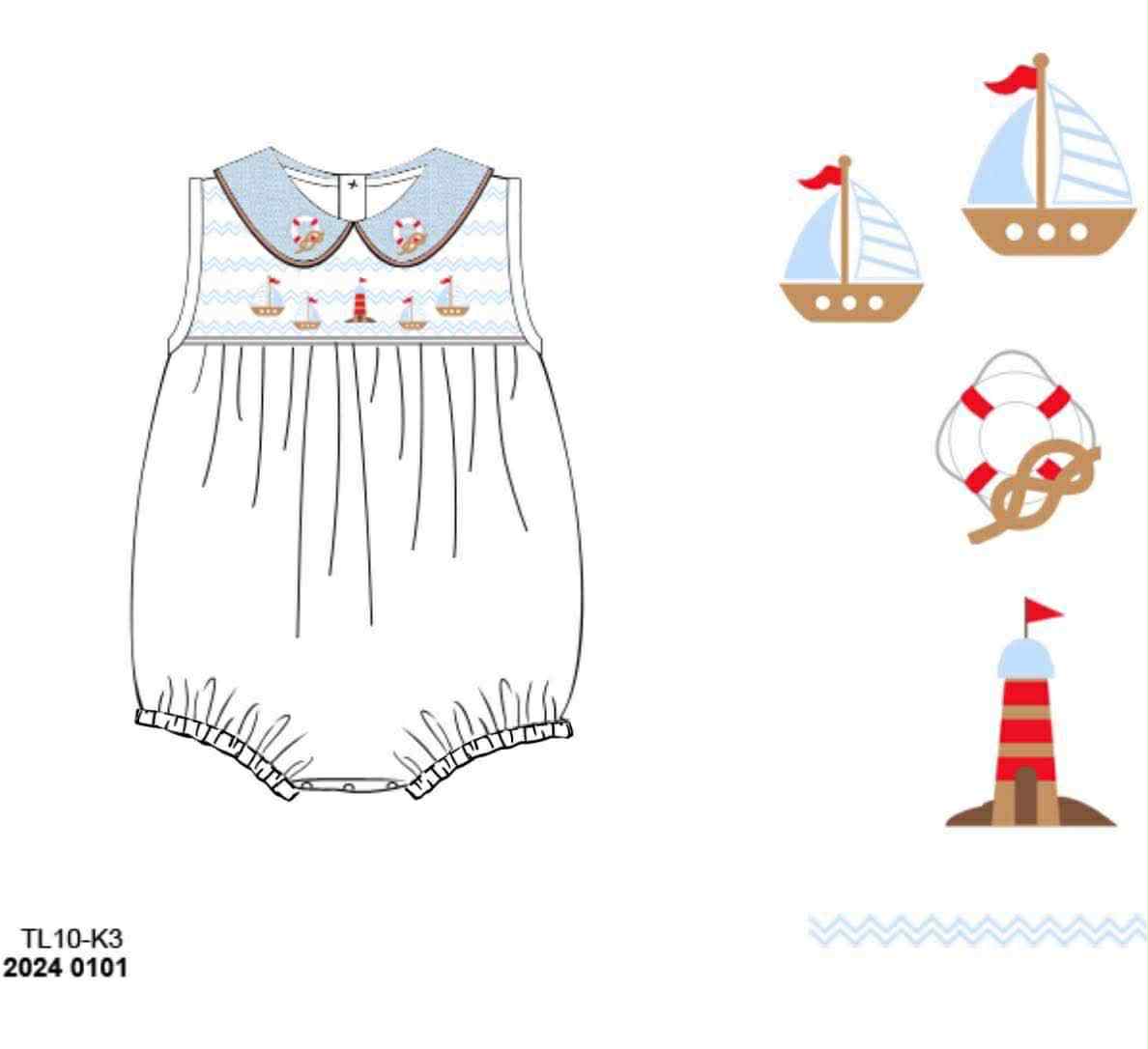 Pre Order 136: Hampton Harbor- Boys Knit Bubble