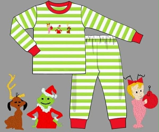 RTS: Mean One- Boys French Knot 2pc Knit Lounge