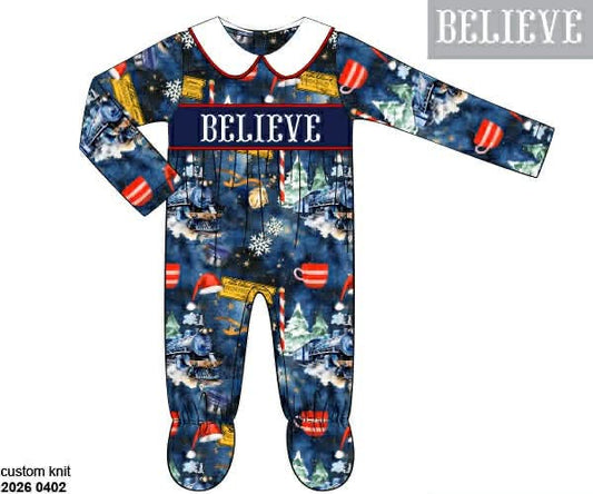 RTS: Believe- Unisex Smocked 1pc Knit Lounge
