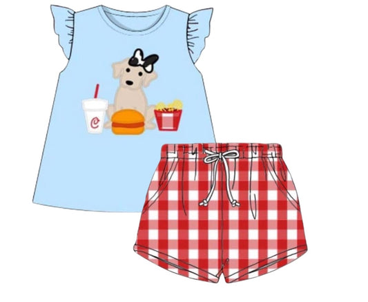 Customer Choice Pre Order 1: Girls Chicken Puppy Shortie Set