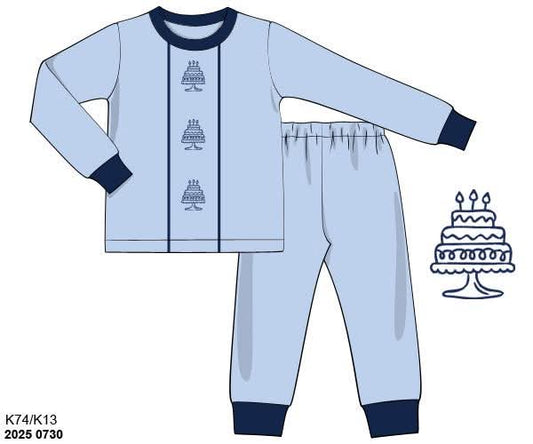 RTS: Happy Birthday!- Boys Knit Lounge Set