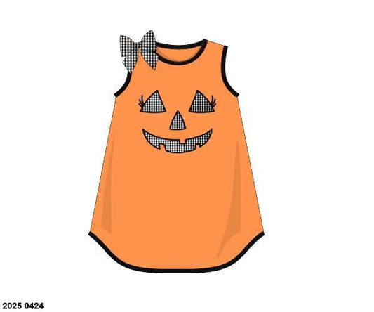 Pre Order 126: Jack O' Face- Girls Knit Dress