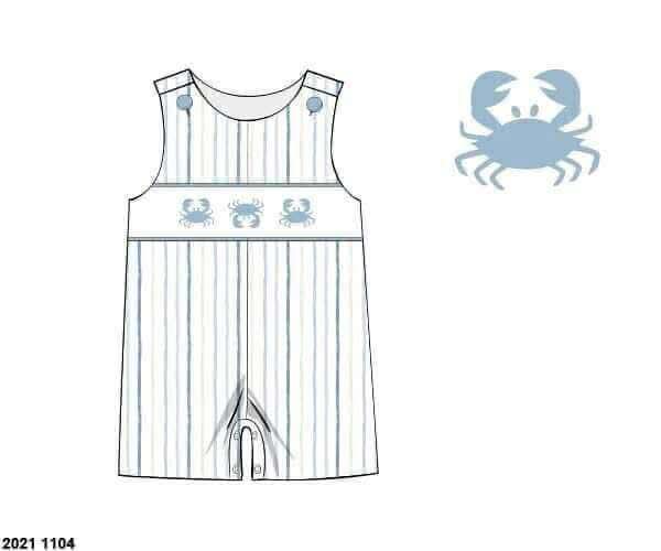 Pre Order 136: Blue Crab- Boys Shortall