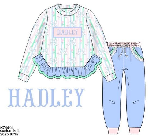 Customer Choice Pre Order 1: Girls Prescott Petals Knit Jogger Set