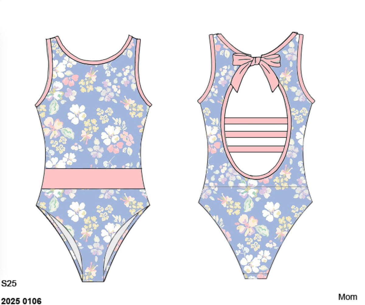 Pre Order 149: Kamden Bay- Mom/Mini 1pc Rashguard Swim