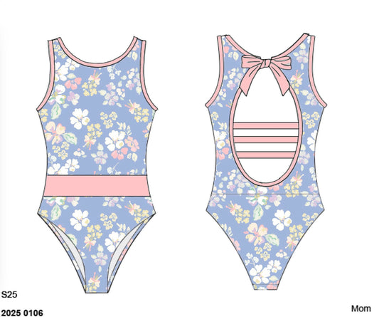 Pre Order 149: Kamden Bay- Mom/Mini 1pc Rashguard Swim