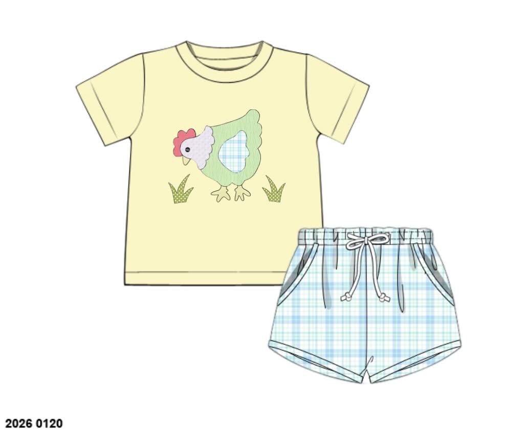 Honey 3: Homestead- Chickens: Boys Shortie Set