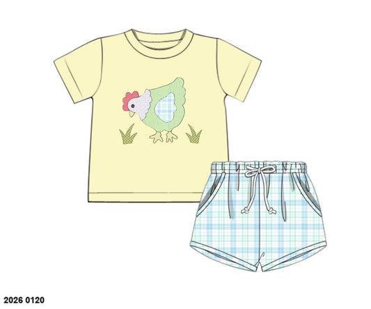 Honey 3: Homestead- Chickens: Boys Shortie Set