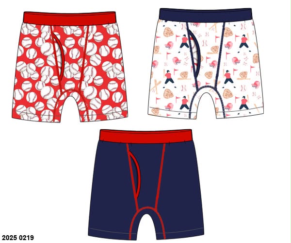 Pre Order 148: Boys Playsets & Undies- Baseball Briefs