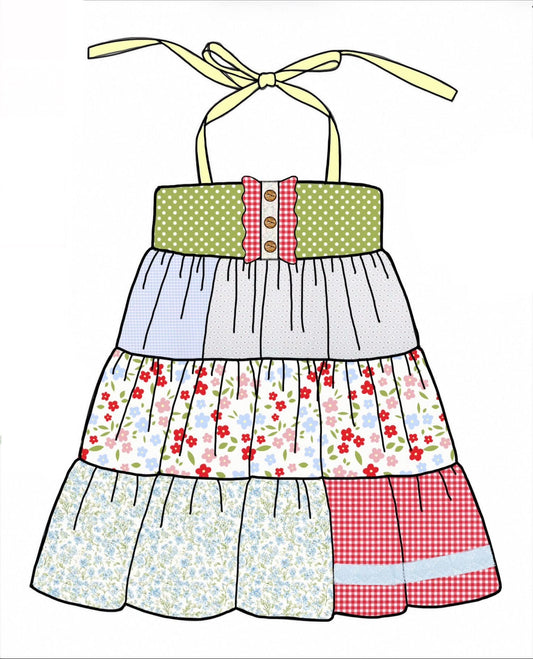 Honey 3 Homestead- Chickens: Mom/Mini Floral Woven Maxi Dress