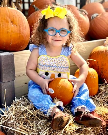 RTS: Scarecrows- Girls Woven Romper