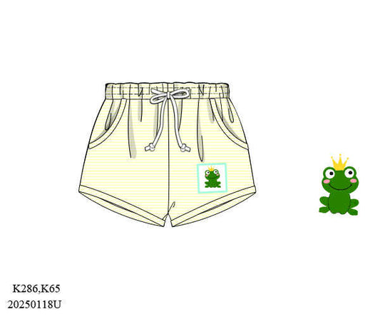 Pre Order 135: Bayou Princess- Boys Woven Smocked Swim Shorties