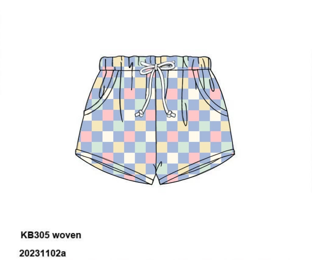 Pre Order 149: Kamden Bay- Boys Woven Shortie Swim Shorts