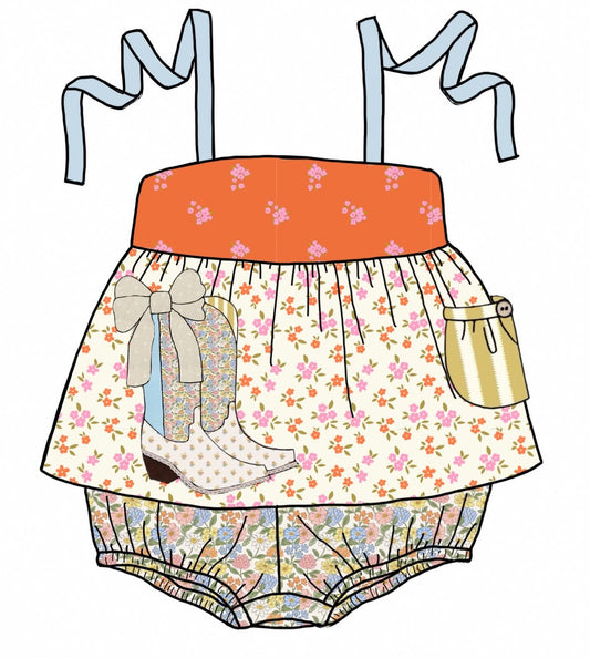 Honey 3: Homestead- Boots: Girls Woven Bubble