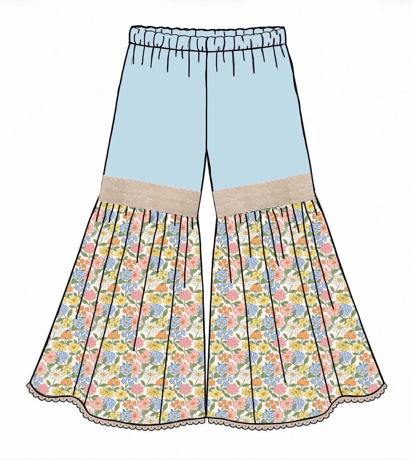 Honey 3: Homestead- Boots: Mom/Mini Linen Flare Pants