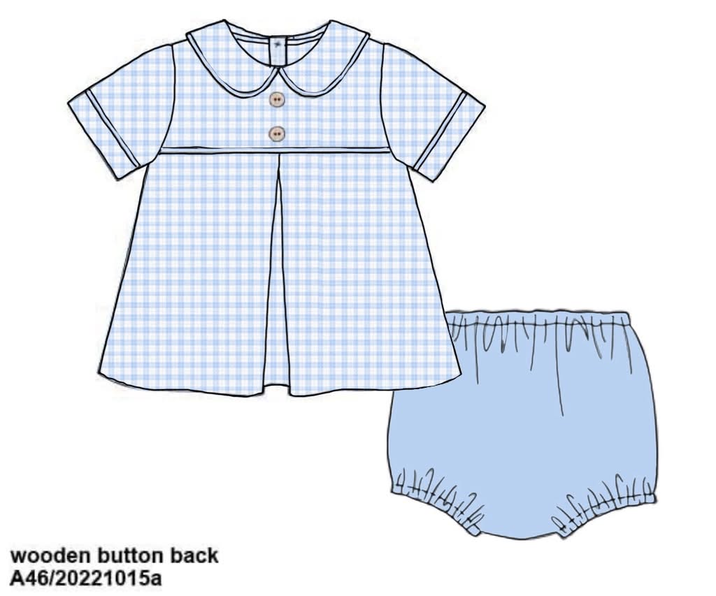 Pre Order 148: Pink Sellers Heirloom- Boys Woven Diaper Set