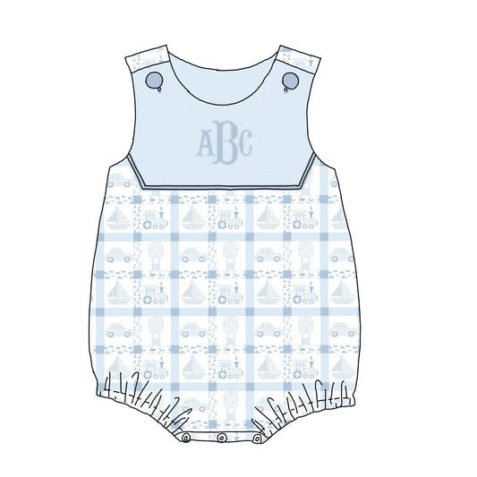 Pre Order 138: Bows & Trains- Boys Knit Bubble