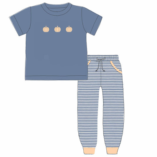 Pre Order 126: Bullion Pumpkins- Boys Knit Jogger Set