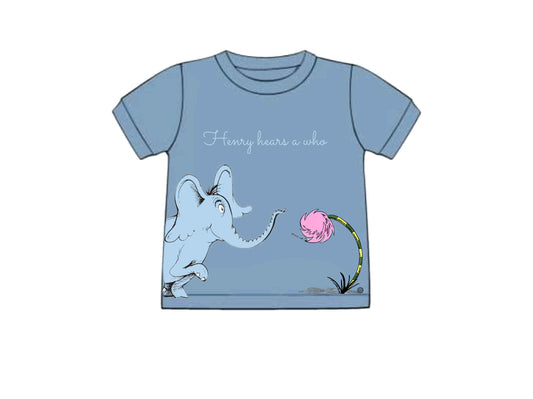 Pre Order 133: Book Shirts- Boys Elephant Shirt