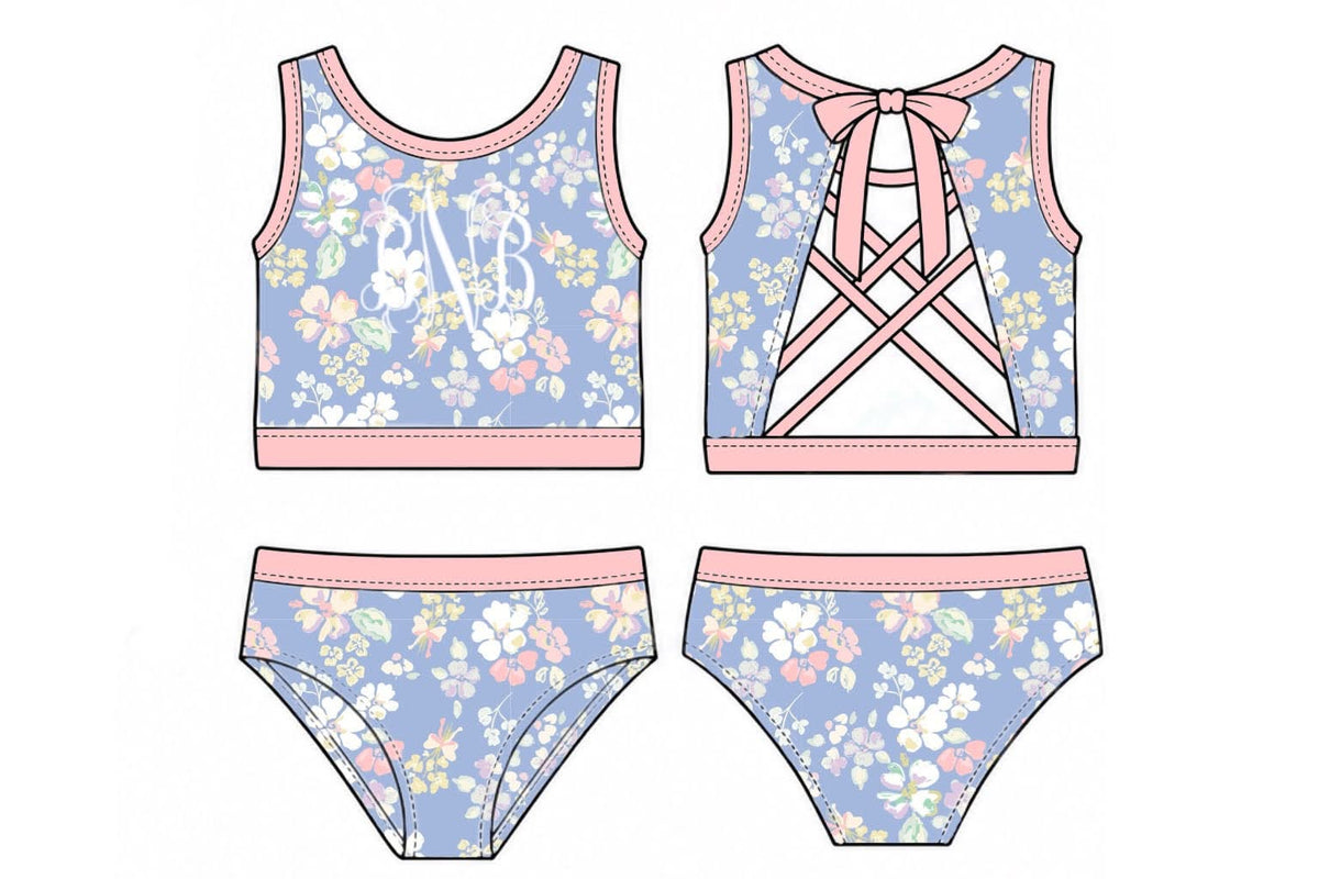 Pre Order 149: Kamden Bay- Girls 2pc Rashguard Swim
