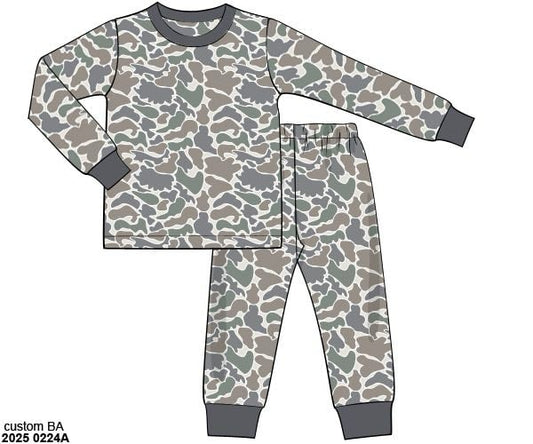 Pre Order 126: Bamboo Lounge- Boys 2pc Causey Camo
