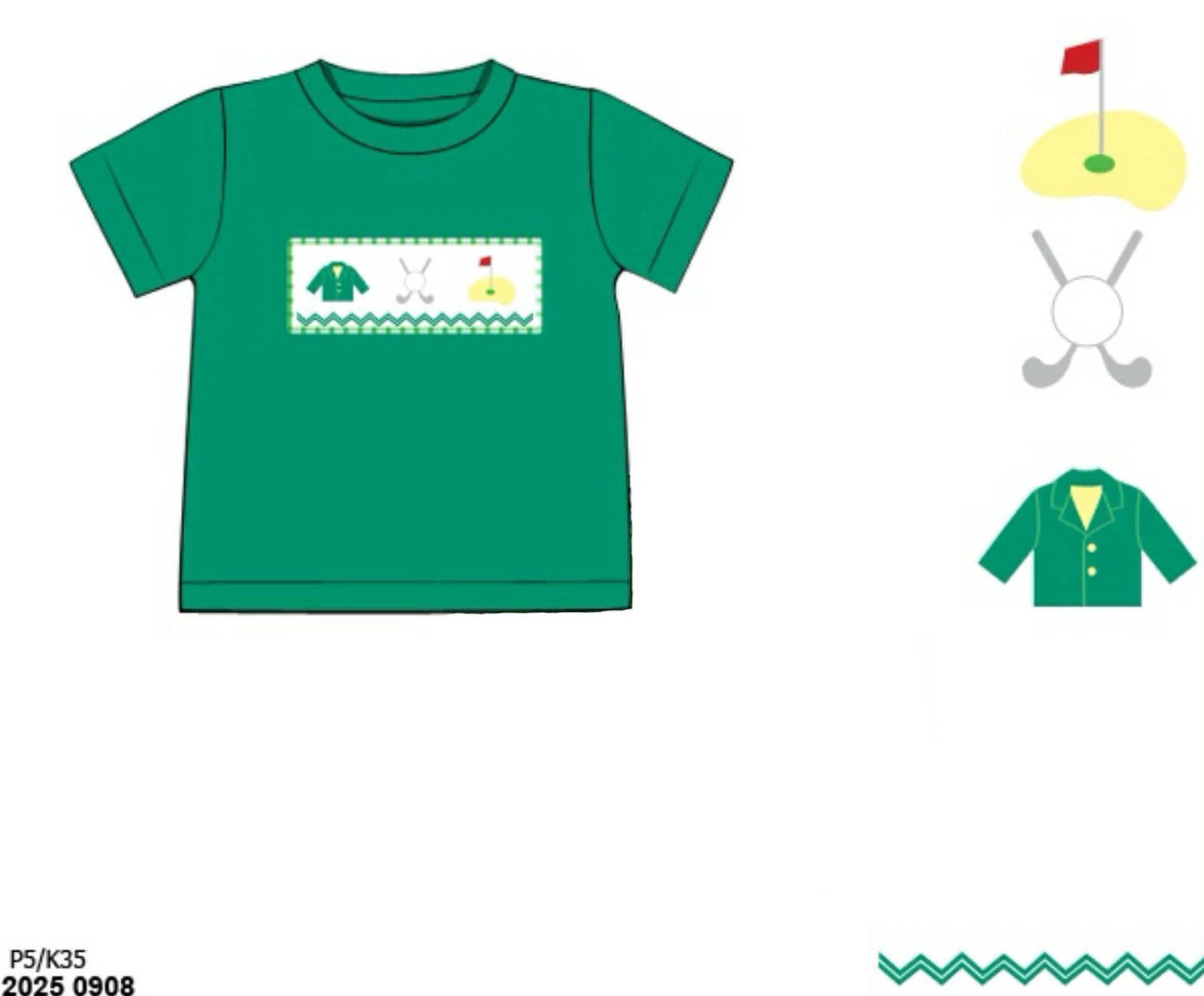 Pre Order 133: Top Golf- Boys Shirt Only