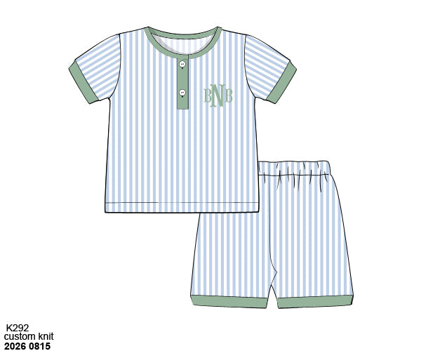 Pre Order 148: Aster & Lane- Mom/Mini Boys Knit Lounge Set