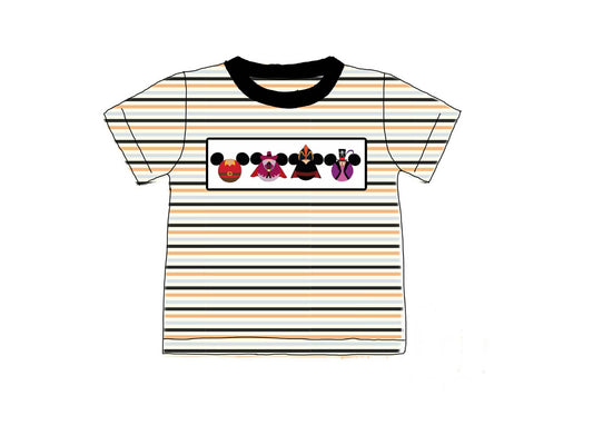 RTS: Halloween Shirt Only- Villain Boys Smocked Shirt