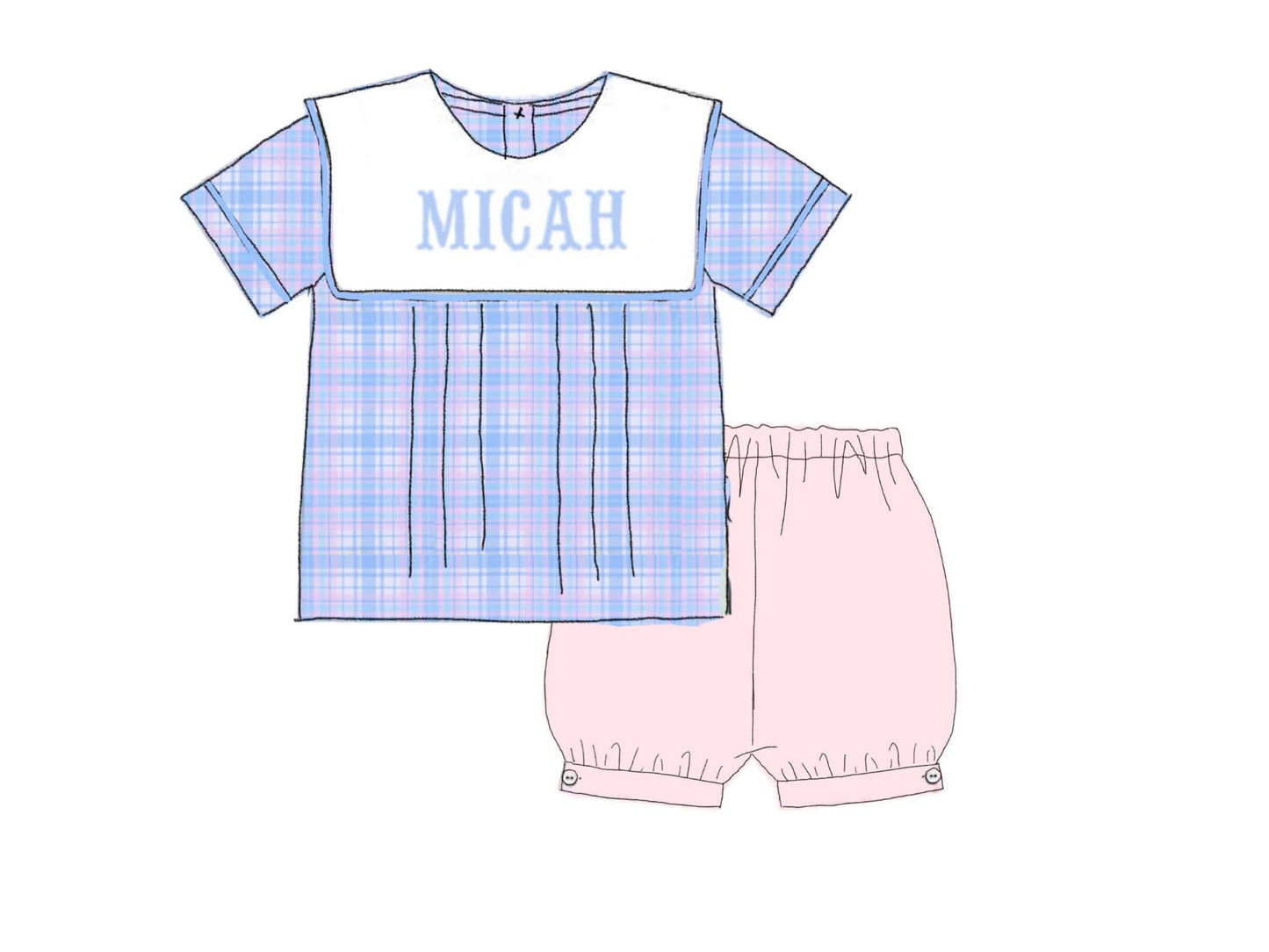 Pre Order 148: Bristol Family- Boys Knit Bubble Short Set