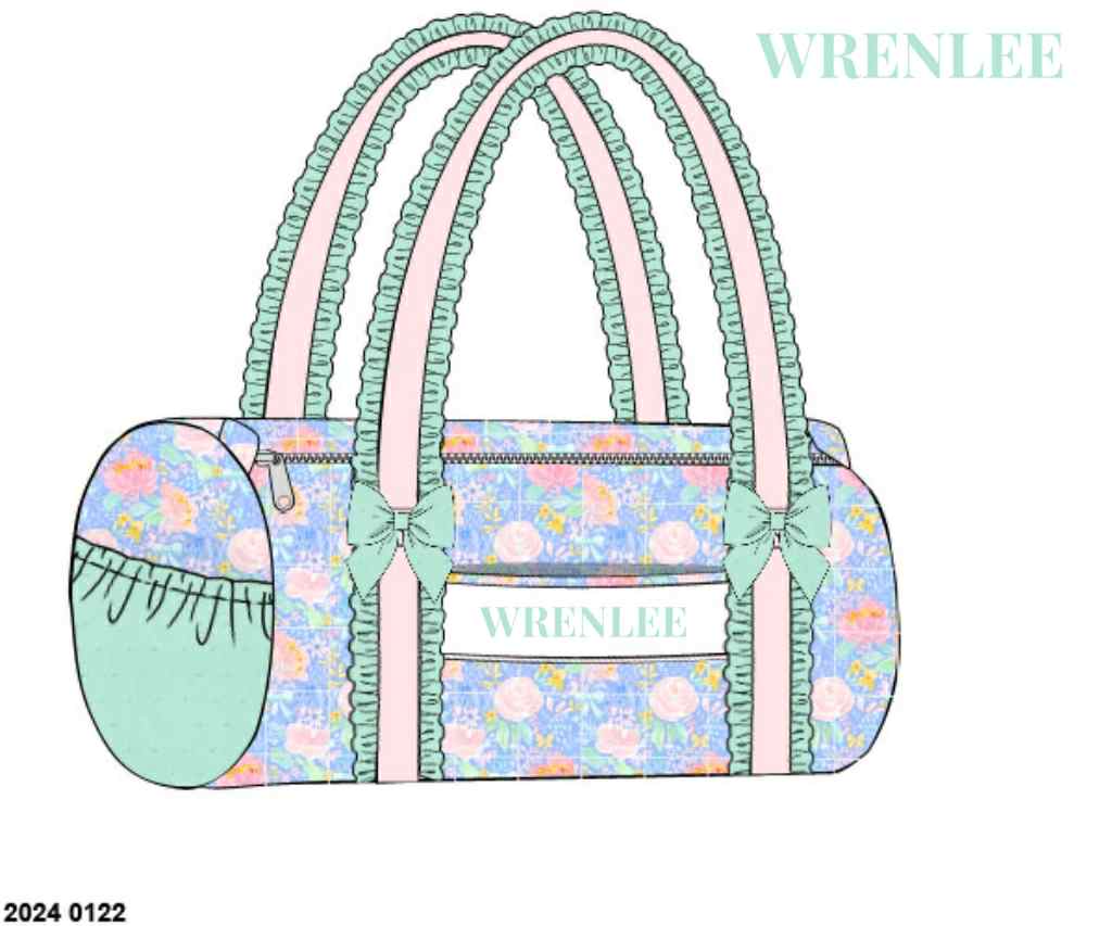 RTS: Ava Floral- Duffle Bag "WRENLEE"