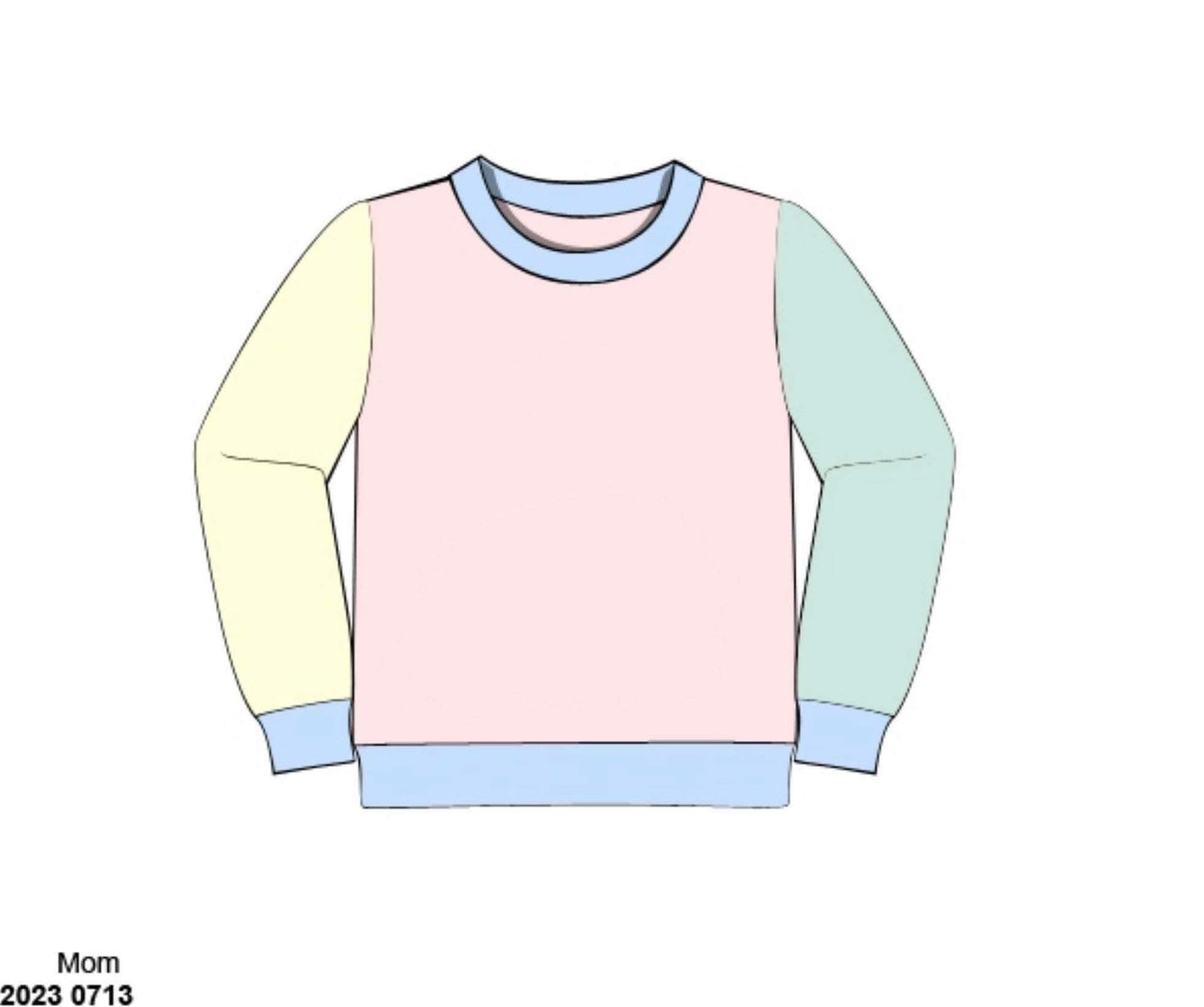 RTS: Winter Colorblock- Mom/Mini Knit Pullover