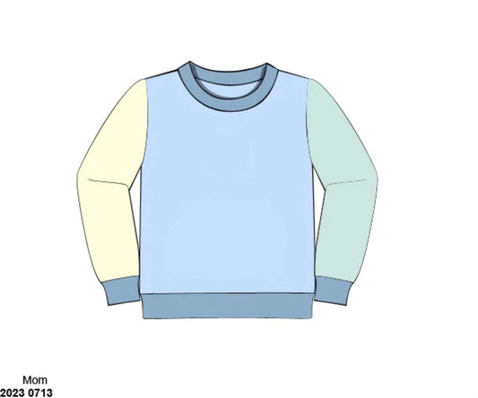 RTS: Winter Colorblock- Dad/Mini Knit Pullover