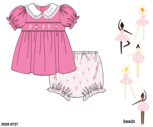 Pre Order 149: Lydia Joy- Girls Knit Bloomer Set