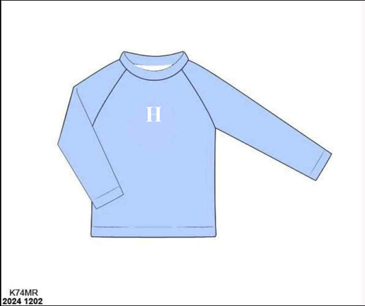 RTS: Chandler Bows- Boys Rash Guard Top "H"