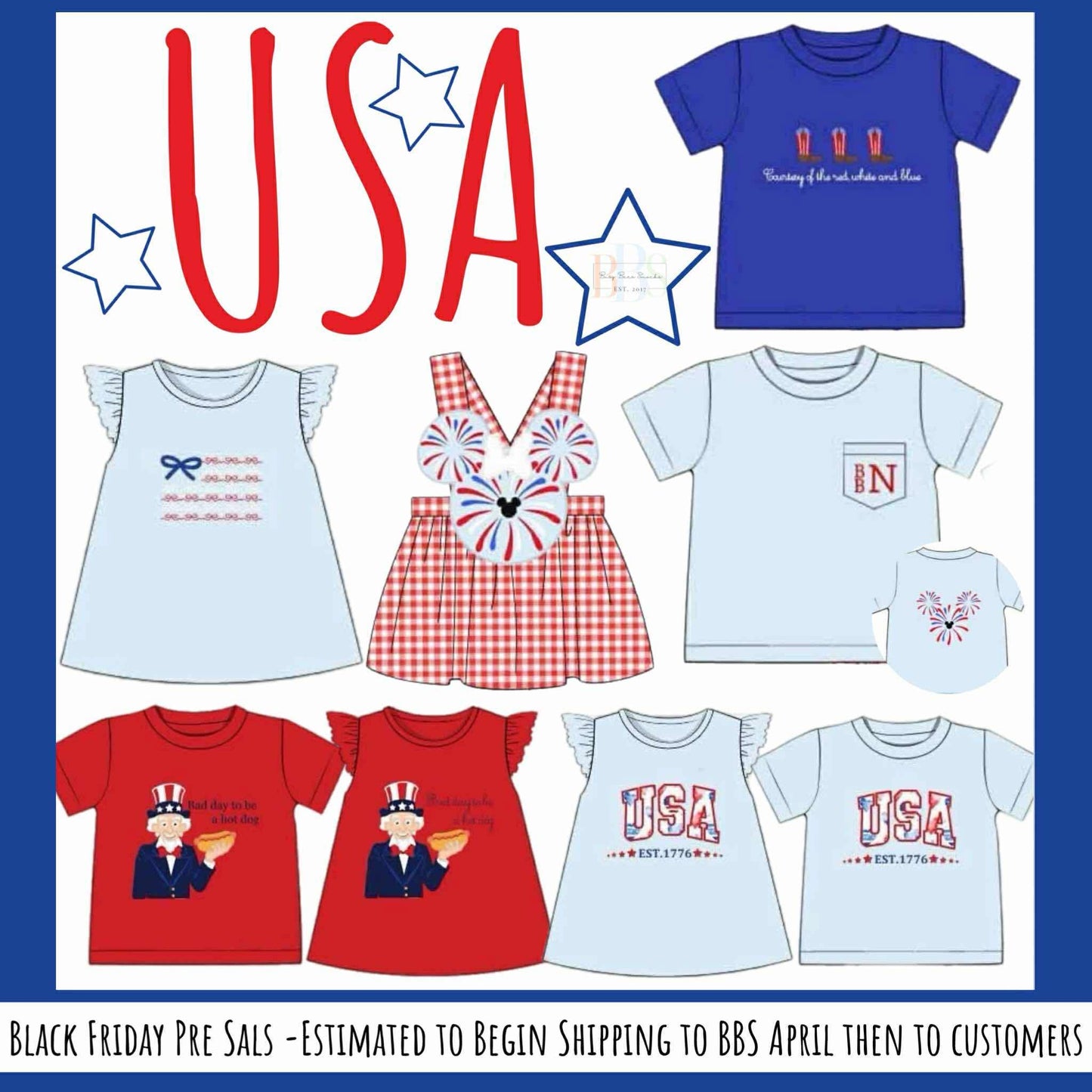 RTS: Patriotic Collection- Boys Firework Mouse Shirt