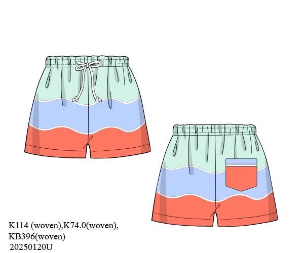 Pre Order 135: Bali Beach- Dad/Mini Traditional Swim Shorts
