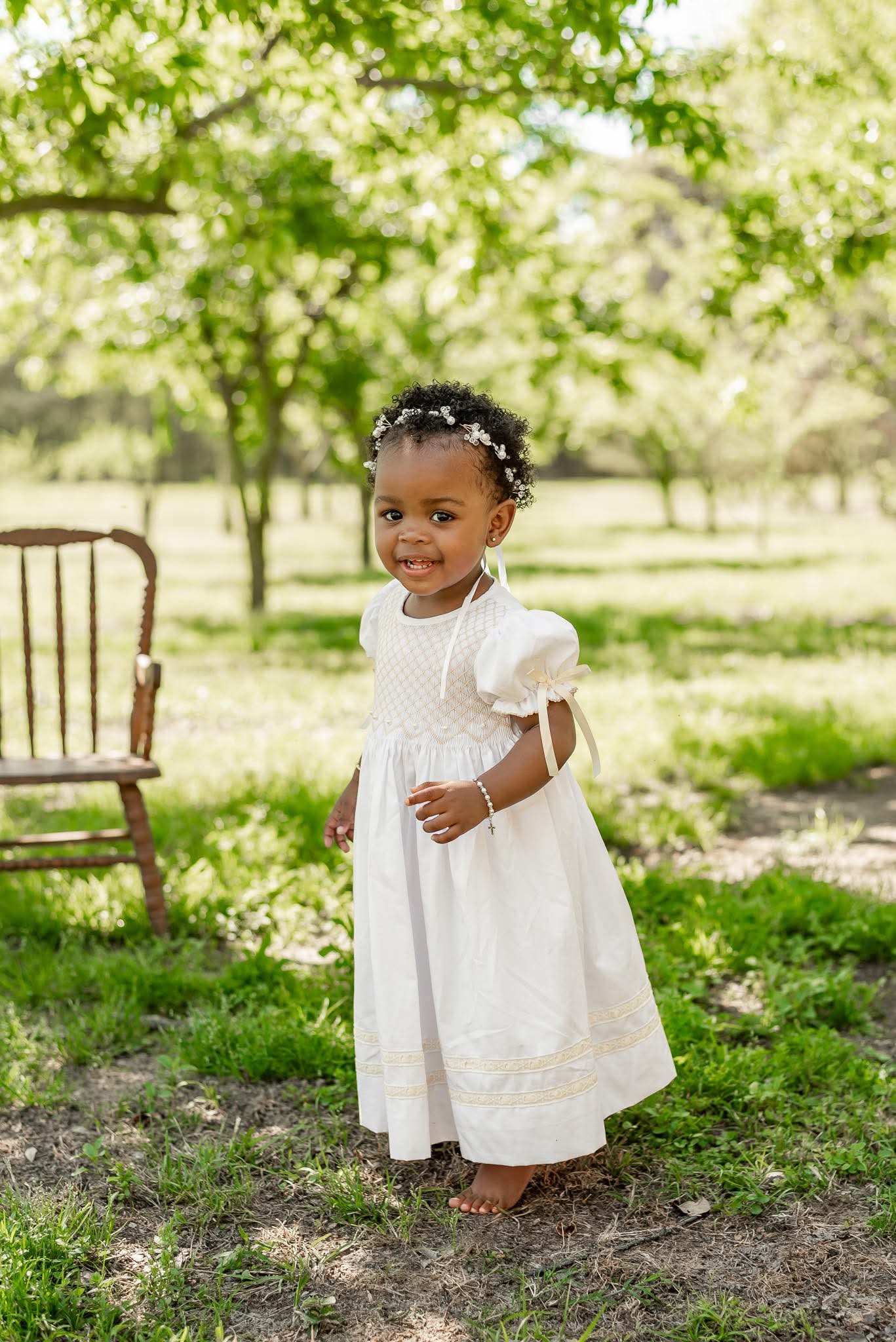 Pre Order 133: Hattie's Heirloom- Girls Woven Dress