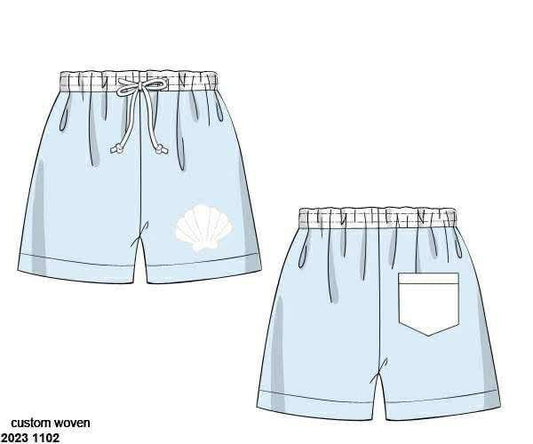 Pre Order 135: Shelly Stripes- Boys Traditional Swim Shorts