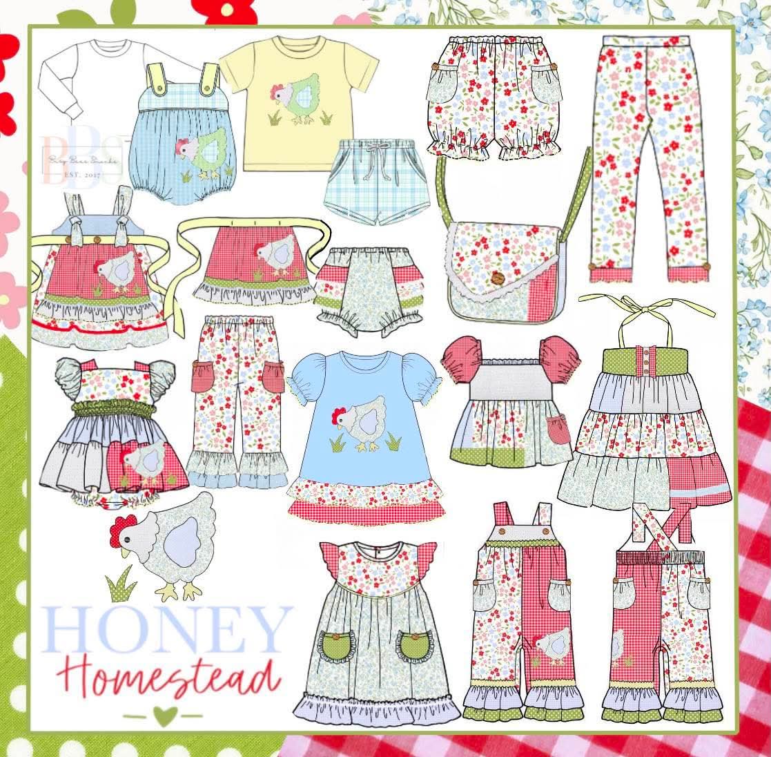 Honey 3: Homestead- Chickens: Boys Shortie Set